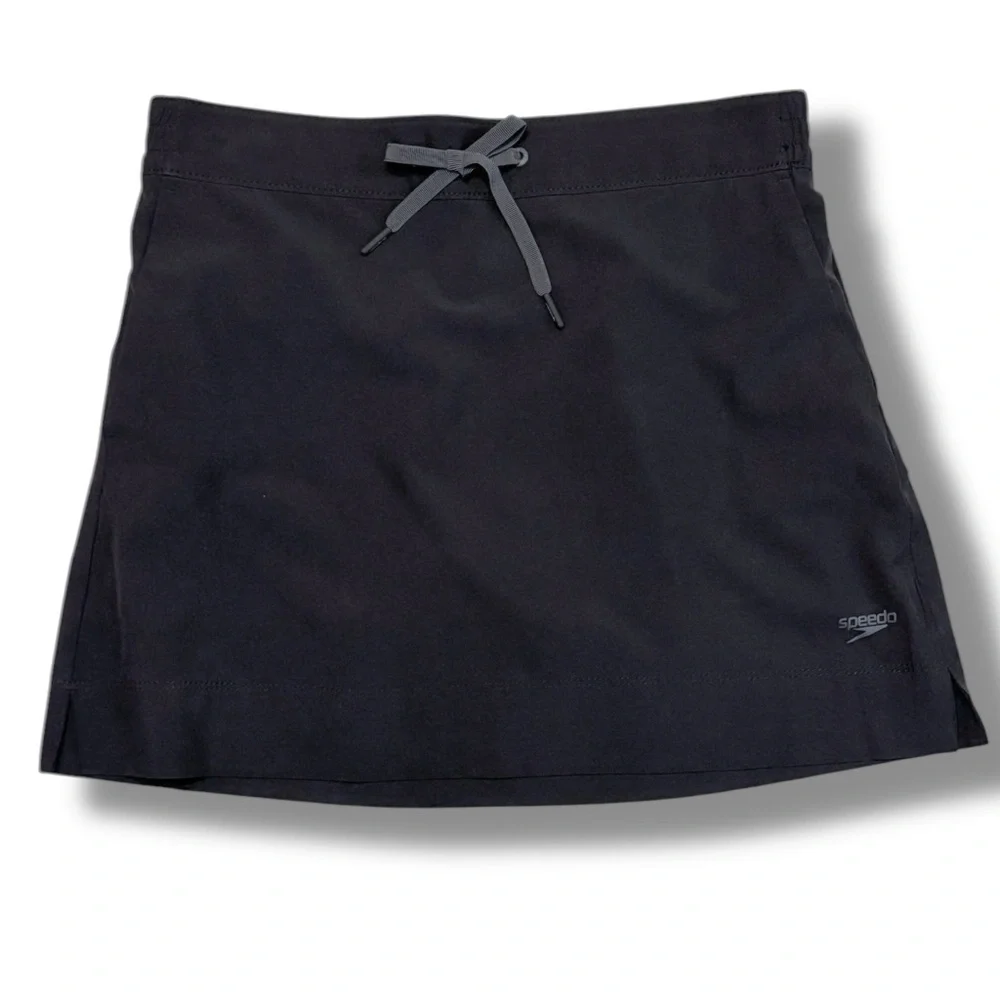 SPEEDO Black Swim Skorts Size Small